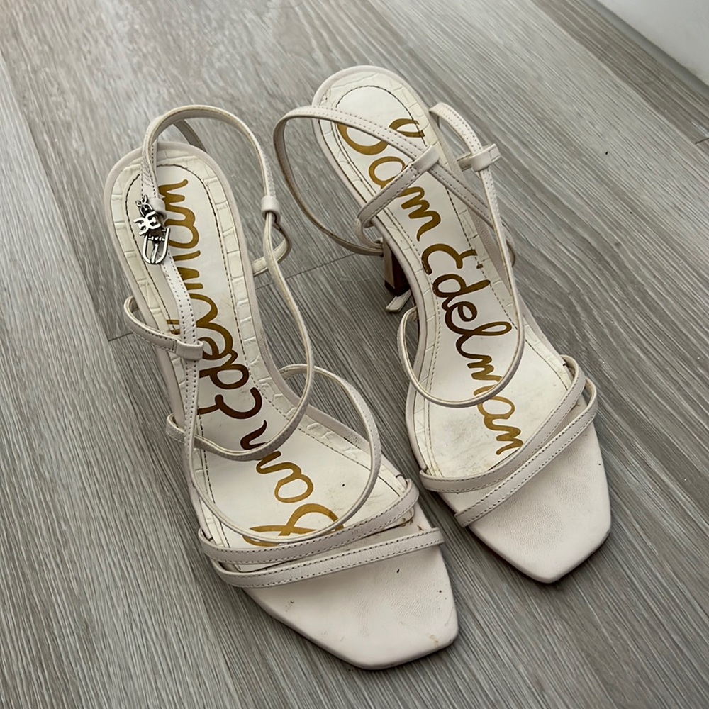 Sam Edelman white heels